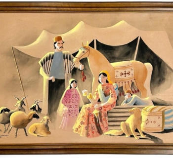 Parviz Kalantari (1931-2016) Oil on Canvas, 1989