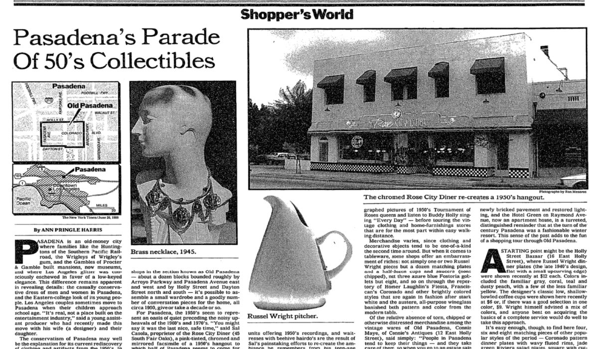 vintage pasadena new york times
