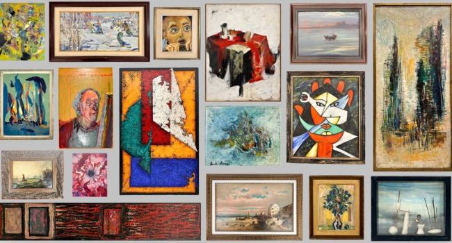 online art and design auction paintings