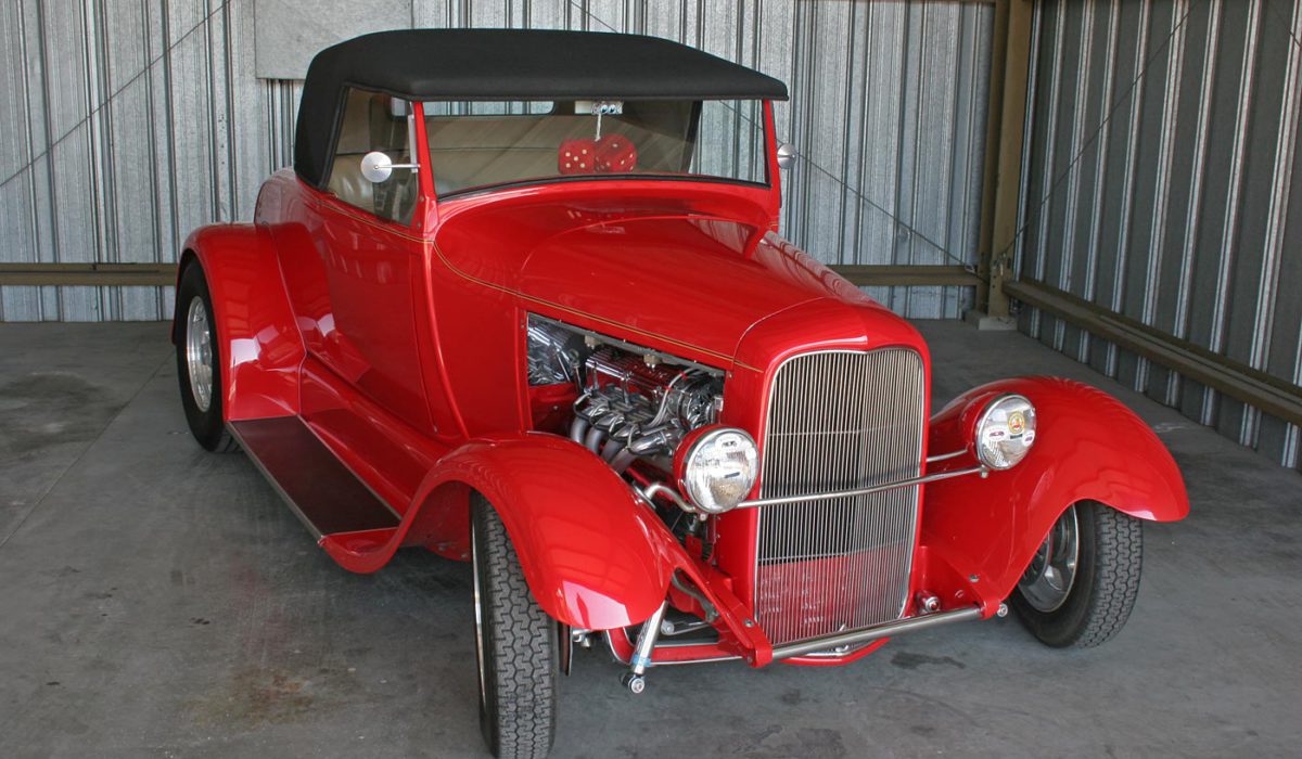 red roadster