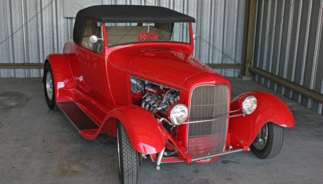 red roadster